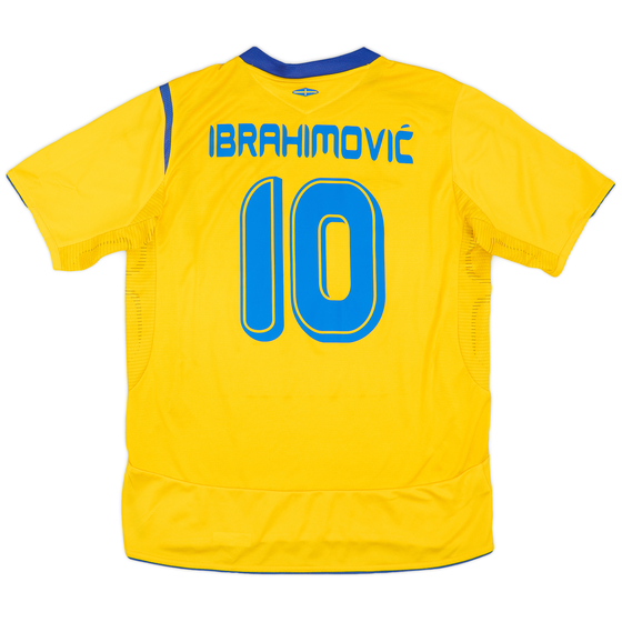 2005-06 Sweden Home Shirt Ibrahimović #10 - 8/10 - (L)