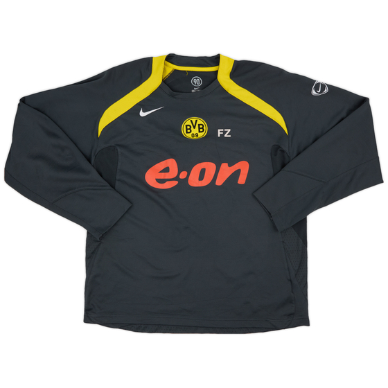 2004-05 Borussia Dortmund Staff Issue Nike Training L/S Shirt FZ - 8/10 - (L)