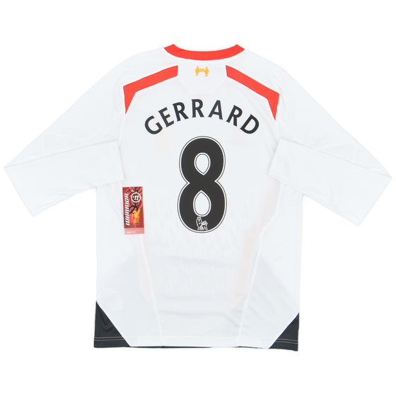 2013-14 Liverpool Away L/S Shirt Gerrard #8 (S)