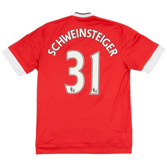 2015-16 Manchester United Home Shirt Schweinsteiger #31 - 5/10 - (M)