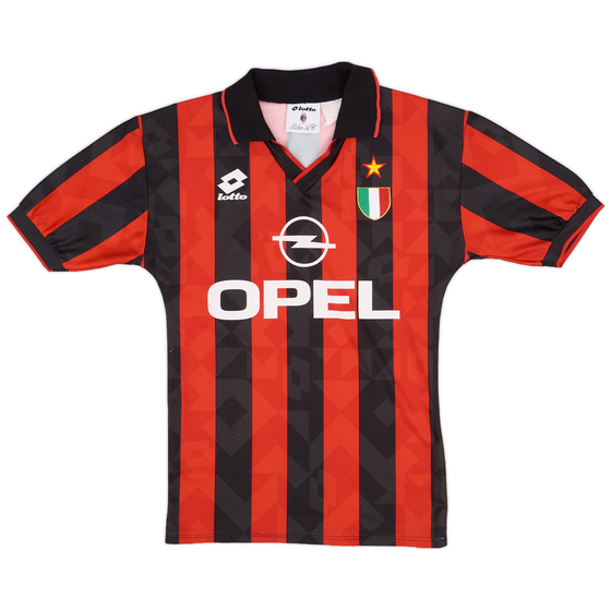 1994-95 AC Milan Home Shirt - 8/10 - (L.Boys)