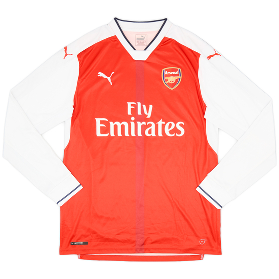 2016-17 Arsenal Home L/S Shirt - 8/10 - (L)