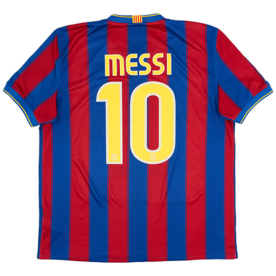 2009-10 Barcelona Home Shirt Messi #10 - 8/10 - (XL)