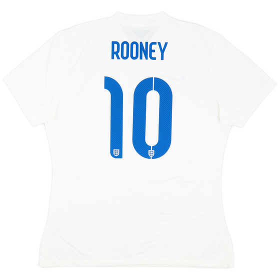 2014-15 England Home Shirt Rooney #10 - 5/10 - (XL)