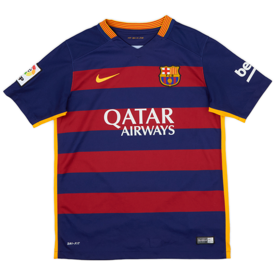 2015-16 Barcelona Home Shirt - 9/10 - (L.Boys)