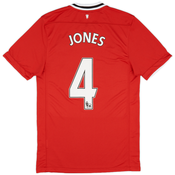 2011-12 Manchester United Home Shirt Jones #4 - 9/10 - (S)