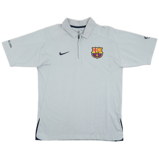 2005-06 Barcelona Nike 1/4 Zip Polo - 7/10 - (M)