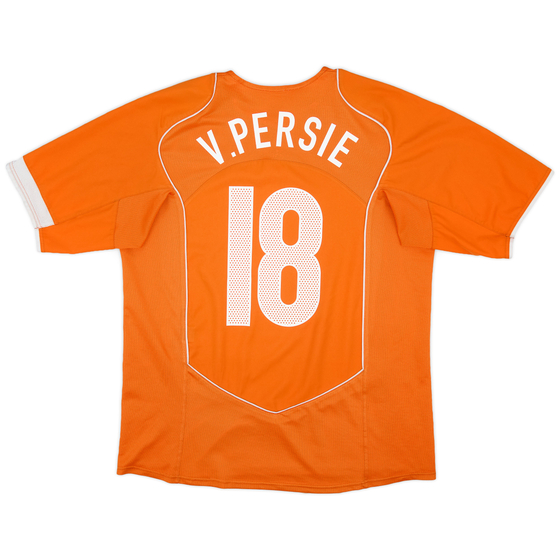 2004-06 Netherlands Home Shirt V.Persie #18 - 7/10 - (L)