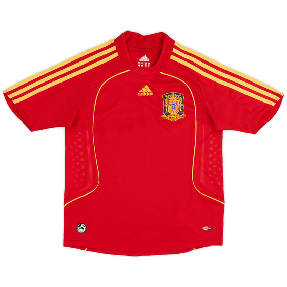 2008-09 Spain Home Shirt - 9/10 - (S.Boys)