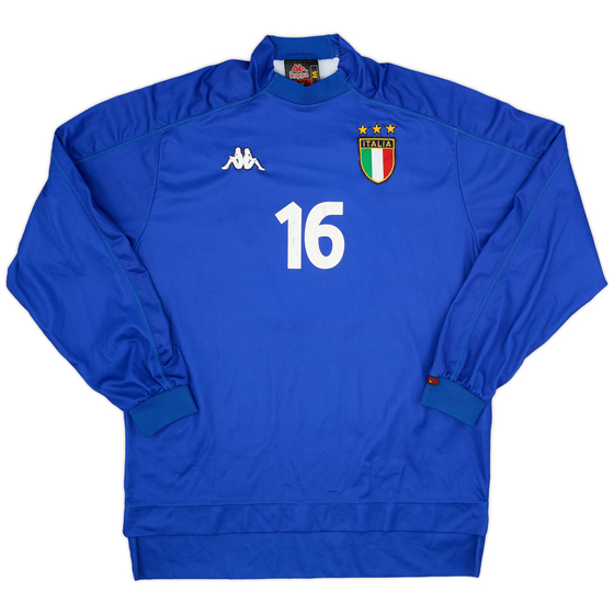 1998-99 Italy Home L/S Shirt #16 - 6/10 - (M)