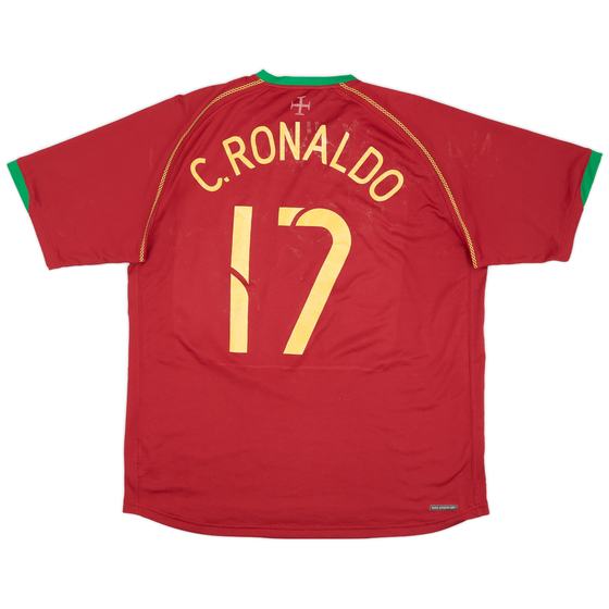 2006-08 Portugal Home Shirt C.Ronaldo #17 - 4/10 - (XL)