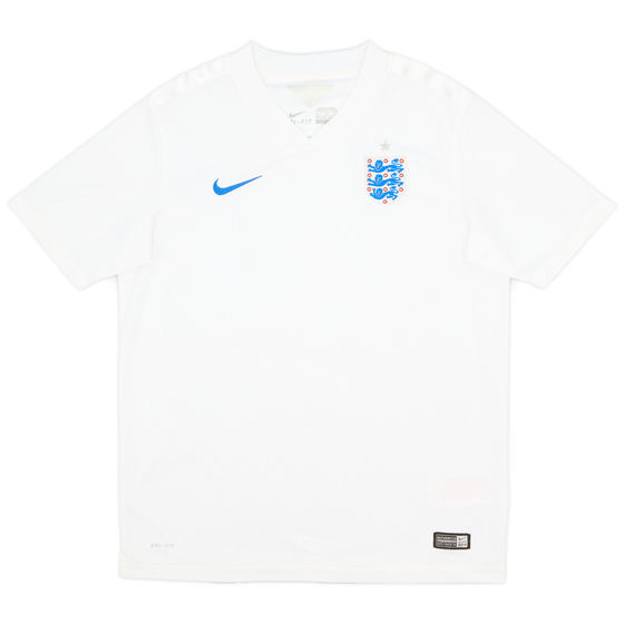 2014-15 England Home Shirt - 9/10 - (XL.Boys)