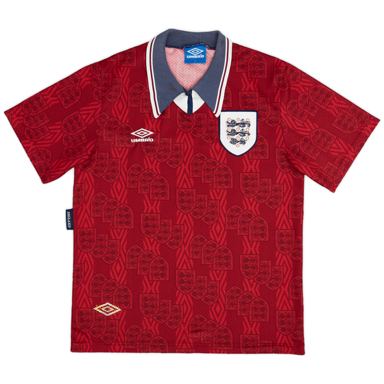 1994-95 England Away Shirt - 8/10 - (L)