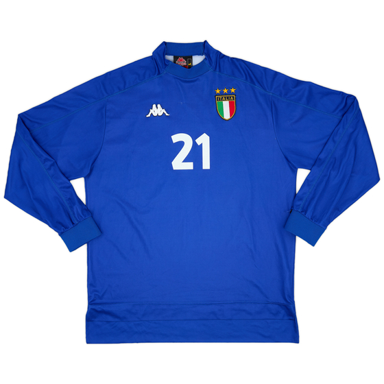 1998-99 Italy Home L/S Shirt #21 - 6/10 - (L)