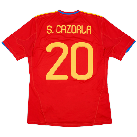2009-10 Spain Home Shirt S.Cazorla #20 - 10/10 - (L)