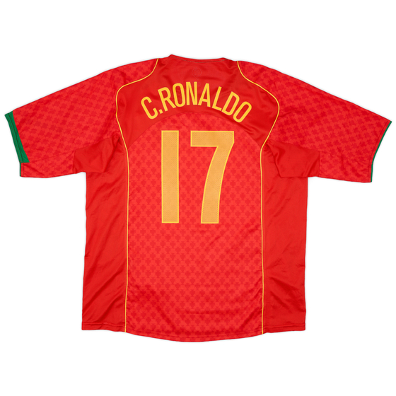 2004-06 Portugal Home Shirt C.Ronaldo #17 - 9/10 - (XL)