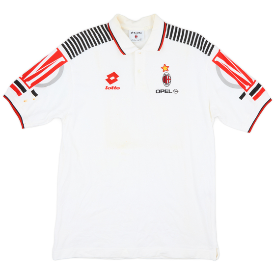 1995-96 AC Milan Lotto Polo Shirt - 6/10 - (XL)