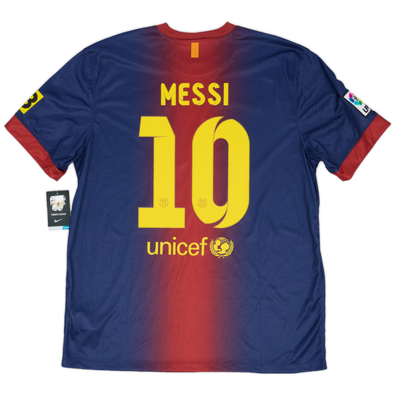 2012-13 Barcelona Home Shirt Messi #10 (XL)