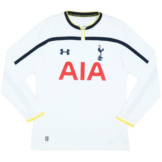 2014-15 Tottenham Home L/S Shirt - 9/10 - (L)