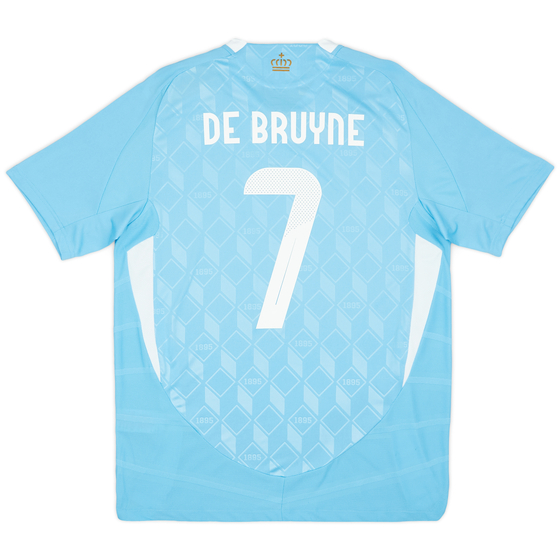 2024-25 Belgium Authentic Away Shirt De Bruyne #7
