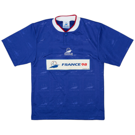 1998 France World Cup Training Shirt - 8/10 - (L.Boys)