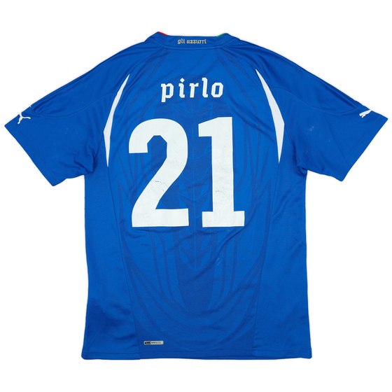2010-12 Italy Home Shirt Pirlo #21 - 6/10 - (L)