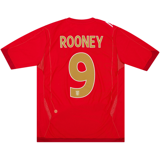 2006-08 England Away Shirt Rooney #9
