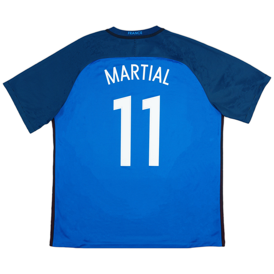 2016-17 France Home Shirt Martial #11 - 7/10 - (XXL)