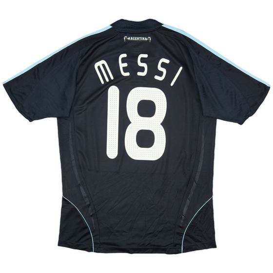 2007-09 Argentina Away Shirt Messi #18 - 9/10 - (L)
