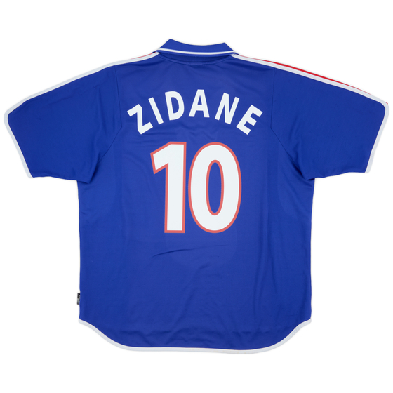 2000-02 France Home Shirt Zidane #10 - 8/10 - (XXL)