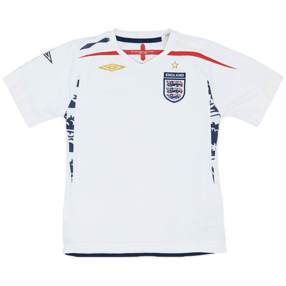 2007-09 England Home Shirt - 8/10 - (S.Boys)