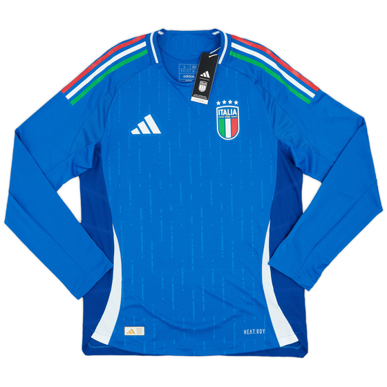 2024-25 Italy Authentic Home L/S Shirt