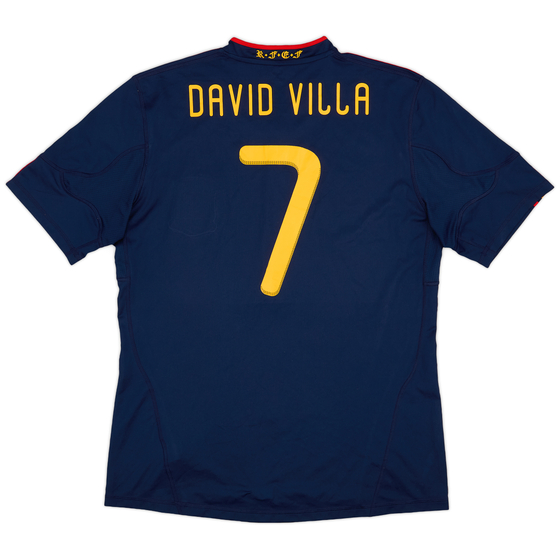 2010-11 Spain Away Shirt David Villa #7 - 9/10 - (L)