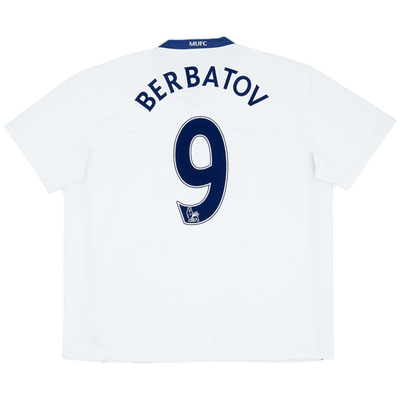 2008-10 Manchester United Away Shirt Berbatov #9 - 7/10 - (XXL)