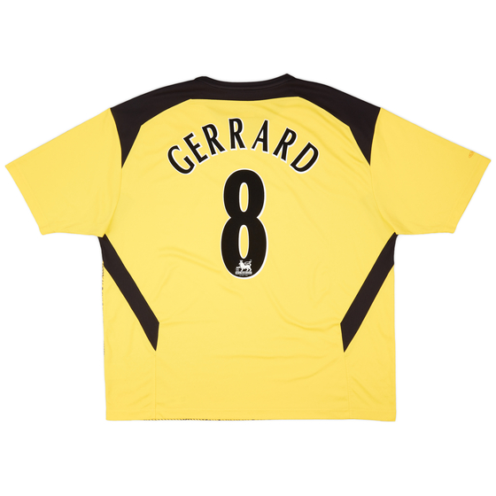 2004-06 Liverpool Away Shirt Gerrard #8 - 6/10 - (XXL)