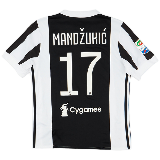 2017-18 Juventus Home Shirt Mandžukić #17 - 9/10 - (L.Boys)