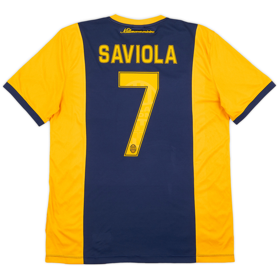 2014-15 Hellas Verona Home Shirt Saviola #7 - 9/10 - (L)