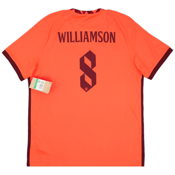 2022-23 England Women's Away Shirt Williamson #8 (Mens Fit)