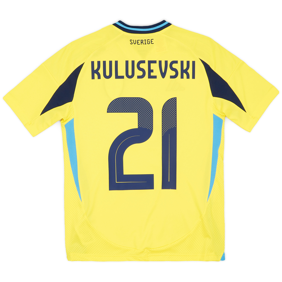2024-25 Sweden Home Shirt Kulusevski #21 (Youths)