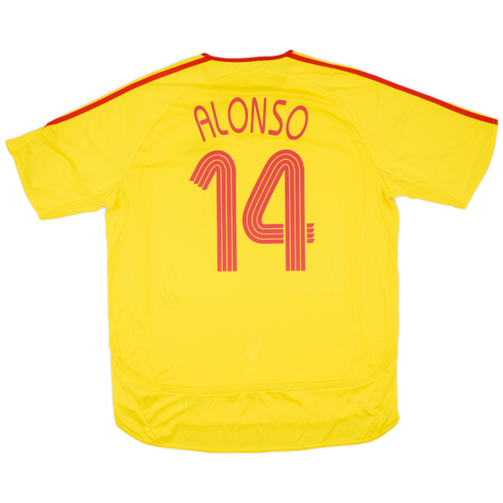 2006-07 Liverpool Away Shirt Alonso #14 - 8/10 - (XL)