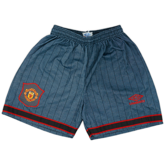 1995-96 Manchester United Away Shorts - 8/10 - (XL.Boys)