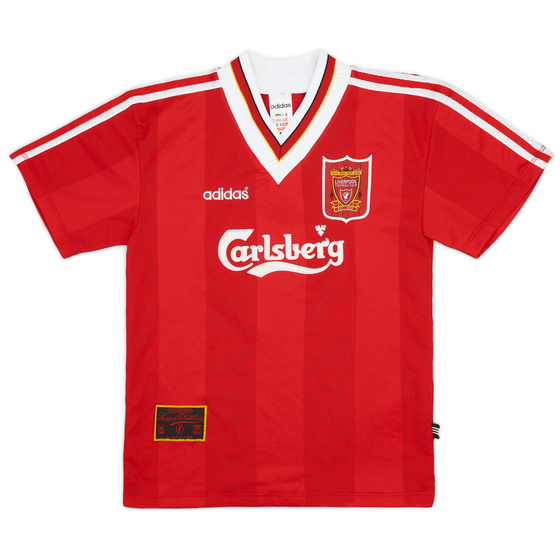 1995-96 Liverpool Home Shirt - 8/10 - (XL.Boys)