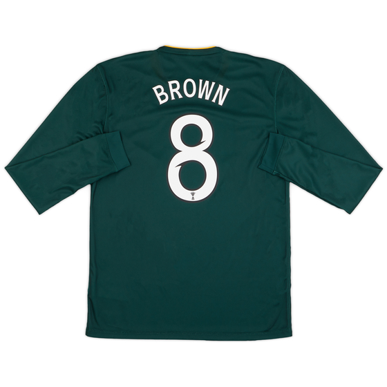 2014-15 Celtic Away L/S Shirt Brown #8 (M)