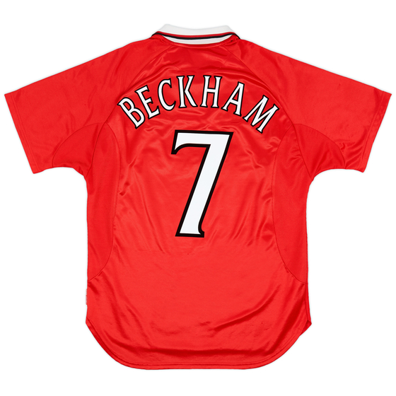 1999-00 Manchester United 'CL Winners' Shirt Beckham #7 - 8/10 - (L)