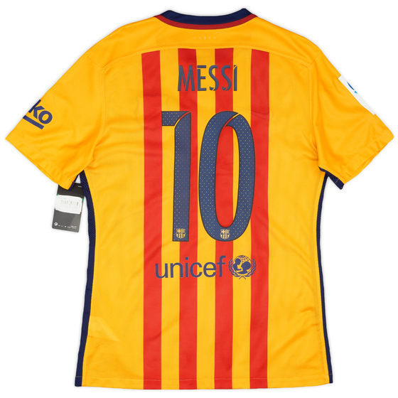 2015-16 Barcelona Authentic Away Shirt Messi #10 (S)