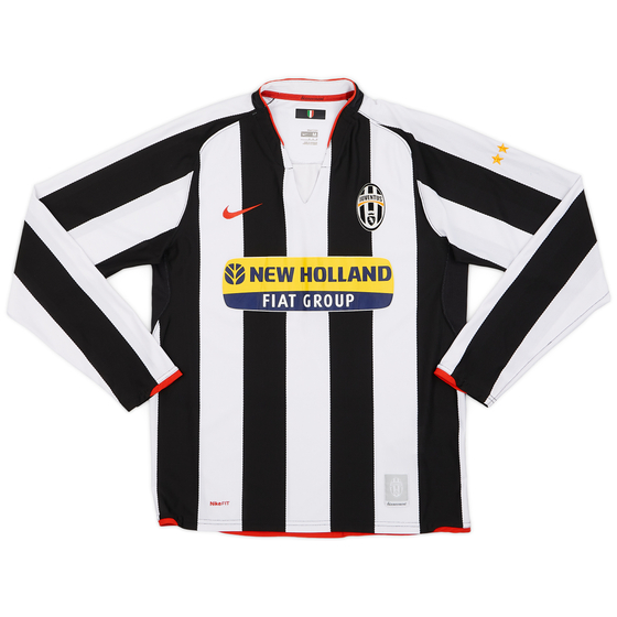 2007-08 Juventus Home L/S Shirt - 6/10 - (M)