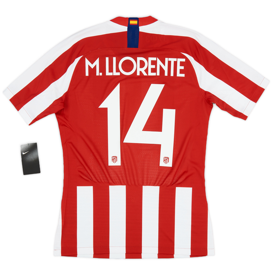 2019-20 Atletico Madrid Player Issue Vaporknit Domestic Home Shirt M.LLorente #14 (M)