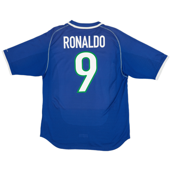 2000-02 Brazil Away Shirt Ronaldo #9 - 8/10 - (M)