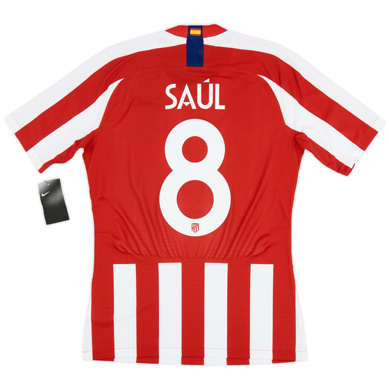 2019-20 Atletico Madrid Player Issue Vaporknit Domestic Home Shirt Saul #8 (M)