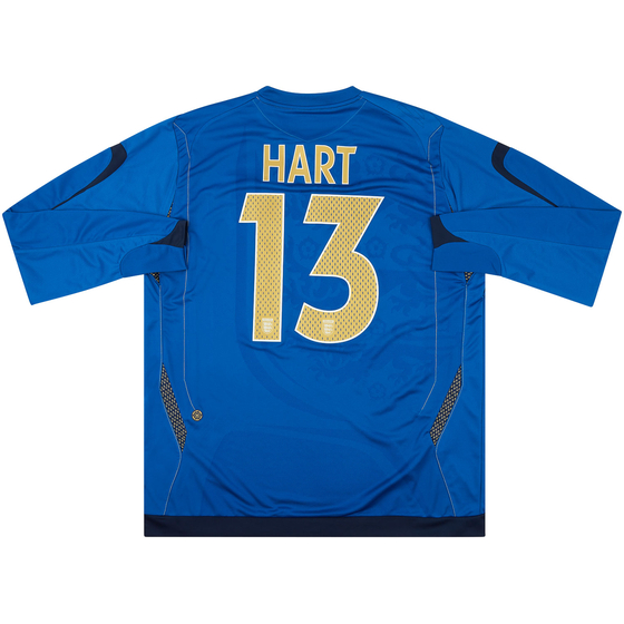 2007-08 England U-21 Match Issue GK Shirt Hart #13